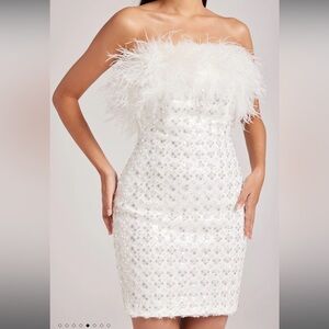 Nadine Merabi Harlow White Dress XS